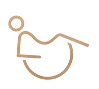 Healeved Golden Acrylic Disabled Toilet Door Sign with Scratch-resistant Surface and Simple Installation for Washroom Walls, Suitable for Wheelchair Users and Unisex Bathroom Accessibility