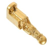 Healeved Golden Resin Sphinx Statue Vintage Office Decorative Artware Easy to Clean Unique Beauty for Office Decor