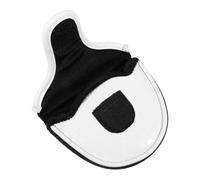 Healeved Golf Club Putter Sleeve PU Leather Semi-Circular Protective Cover Universal Putter Headcover White for Golf Club Pusher Use