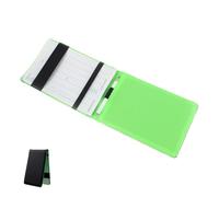 Healeved Golfing Recording Scorebook in Black Pu Leather with Paper Pages, Small and Light Design, Easy to Write, for Personal Golf Score Keeping on The Course