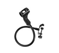 Healeved Gooseneck Microphone Holder Universal Hose Flexible Arm for Live Broadcast Television Black Iron Stand
