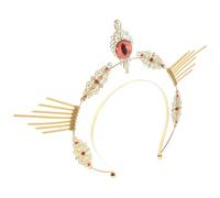 Healeved Gothic Halloween Headband with Golden Devil Eyeball Crown, Lightweight Metal and Plastic Hair Accessory for Adults, Easy to Wear for Costume Cosplay and Holiday Parties