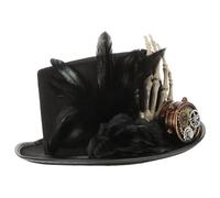 Healeved Gothic Steampunk Top Hat with Monocle Unisex Halloween Costume Accessory for Parties Theatrical Performances and Festivals Comfortable Fit Durable Materials Unique Design