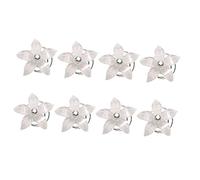 Healeved Graceful Bridal Flower Hairpin 12pcs Spiral Hairpin Gems for Wedding Party Prom Special Days