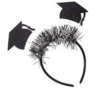 Healeved Graduation Cap Headband Design Comfortable Fit for Adults for Student Ceremony Hair Decoration Five-point