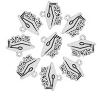 Healeved Graduation Cap Tassel Charms DIY Flexibility Detachable Design 100pcs Alloy 2026 Year Graduation Stylish Silver Accessories Anniversaries