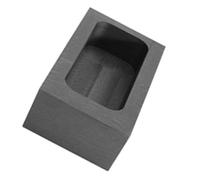 Healeved Graphite Ingot Mold for Metal Casting Good Thermal Stability and Conductivity, Suitable for Brass and Silver Crafting, Black Colour Metal Melting Tool