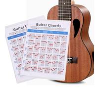 Healeved Guitar Chords Practice Chart Electric Guitar Finger Guide Chord Trainning Guide for Students Teacher Use S