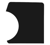 Healeved Guitar Pick Guard for Classical Acoustic Guitars, Black PVC Self-Adhesive Decorative Scratch Plate 7X6 Inches, Protective Pickguard for Concert and Stage Use