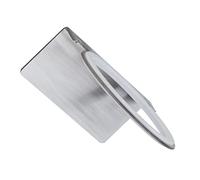 Healeved Hair Dryer Holder Punch-Free Large Capacity Stainless Steel Wall Mounted Hair Dryer Rack Organizer for Bathroom Bedroom Toilet Silver Hairdryer Holder