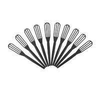 Healeved Hair Dye Mixer 10Pcs Thick Tint Cream Blending Whisks Suitable for Hair Bleaching and Salon Dye Mixing Tool Black