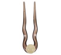 Healeved Hair Holder Hairpin Gripper U-shaped Plastic Hair Ornament for Creating Stylish Buns with Pearl Decoration Vintage Classical Elegant Design for Women Formal Event Casual Outing