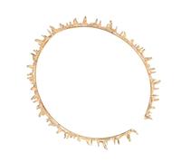 Healeved Halloween Gold Thorn Crown Headband for Women Handmade Lightweight Festival Hair Accessory Gothic Queen Cosplay Headdress for Carnival Day Dead Party Decoration