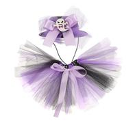 Healeved Halloween Pet Costume for Dogs and Cats, Creative Gauze Skirt and Hat Set, Comfortable and Breathable, for Halloween Party Fun and Stylish Pet Outfit