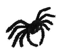 Healeved Halloween Spider Headband Plush Spider Hair Band Black Soft Fabric Metal Plastic Costume Accessory for Adults Women Party Role Playing