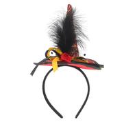 Healeved Halloween Witch Hat Headband Cosplay Hair Accessory for Festival Decorative Party Props for Women