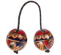 Healeved Hand Drawn Maracas Percussion Instrument Music Egg Shaker Rhythmic Ball for Playing Music at Home Party Random Style