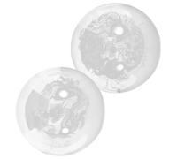 Healeved Hand Massage Balls Portable 2pcs Glass Smooth and Polished Design for Relaxing Muscles and Bones Round Handheld Therapy Balls for Stress Relief and Hand Exercise