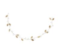 Healeved Handcrafted Alloy Leaf Headband for Women Wedding Bridal Hair Accessories Gold Soft Chain Headdress Suitable for Brides and Special Occasions