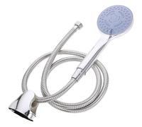 Healeved Handheld Shower Head Kit Abs Plastic and Copper Construction with 1.5m Stainless Steel Hose and Shower Base, Simple to Operate for Bathroom Bathing and Showering Spray