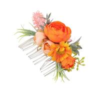 Healeved Handmade Floral Hair Side Comb Flower Headdress Lightweight Bridal Headpiece for Women Weddings Photography Vacation Styling