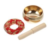 Healeved Handmade Singing Bowl Set with Cushion and Stick for Meditation and Sound Healing Creates Deep Therapeutic Tones for Vacation and Spiritual Gift Random Random Color
