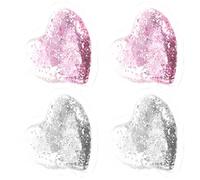 Healeved Heart-Shaped Eye Gel Pads 4Pcs Cooling Reusable Eye Ice Pads for Reducing Dark Circles
