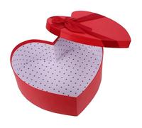 Healeved Heart Shaped Paper Box for Valentines Day with Lid Elegant Design Floral Box Versatile Multipurpose Use for Romantic Gestures and Birthdays Random Random Color