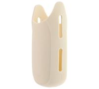 Healeved Heat Resistant Silicone Hair Iron Handle Cover, Curl Tool Sleeve Protector for Hair Straighteners and Curlers, Beige Thermal Insulation Grip Wrap for Styling Tools