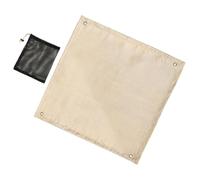 Healeved Heat-resistant with Carry Bag Fiberglass Fire Retardant Mat Not Easily Punctured Fireproof Blanket for Camping and Bbq Outdoor Use