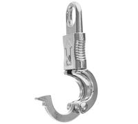 Healeved Heavy Duty Zinc Alloy Equestrian Panic Snap Hook 102Mm Fixed Eye Quick Release Buckle for Horse Riding Accessories and Outdoor Training Equipment