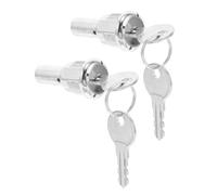 Healeved High-Security Vending Machine Lock with Metal Flat Key for Candy Snack Soda Dispensers Easy Installation Replacement Lock for Bubble Gum Machines and Coin Vendors
