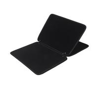 Healeved Hook Loop Patch Display Holder Compact Black Badge Organizer Booklet 42x32cm with Flip-Page Showcase Panel for Armband Pin and Patch Collection Storage