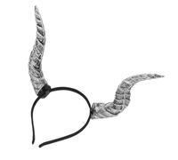 Healeved Horn Costume Headband Gothic Realistic Design Halloween Pu Leather Devil Horns with Comfortable Fit and Quick Transformation Masquerade Headwear for Women Adults for Carnival