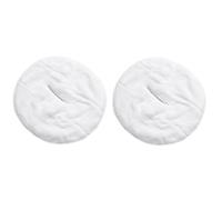 Healeved Hot Compress Face Towel 2pcs White Moisturizing Beauty Care Towels for Facial Spa and Skin Therapy, Suitable for Salon and Home Facial Treatments