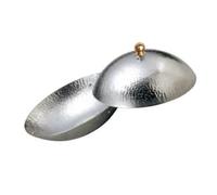 Healeved Hot Pot Seafood Pot Stainless Steel Japanese Style Personal Size with Lid, Sturdy and Not Easy to Bend Or Break, Silver Finish Kitchen Cookware for Sukiyaki and Shabu Shabu