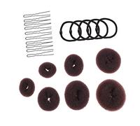 Healeved Hot-selling Donut Hair Bun Styler for Women Donuts Hair Rings U-pins for Easy Updos for Weddings Parties Daily Hairstyles