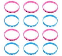 Healeved I Love Music Silicone Concert Silicone Wristbands for Music Festivals 12pcs Comfortable for Longterm Wear Colourful Party Wristbands with Unique Hip Hop Style Versatile Use