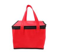 Healeved Insulated Hot Food Carrier Bag Handle, Aluminum and Non-Woven Fabric, Stylish Red Catering Bag for Food Deliveries, Suitable for Cakes and Seafood