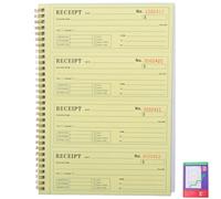Healeved Invoice Receipt Book for Small Business 2-Part Duplicate Copy Pad 1.12" X 0.79" Cash Rent Receipt Book for Order Management and Money Transactions