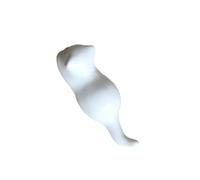 Healeved Japanese Style Ceramic Cat Shaped Chopsticks Stand Holder White Porcelain Chopstick Rack Forks and Spoon Rest Kitchen Dining Art Craft Accessory