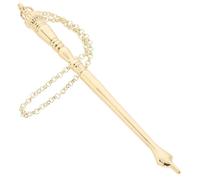 Healeved Jewish Metal Torah Pointer Tool 17Cm Gold Handheld Scripture Book Page Pointer with Onion-Shaped Head for Torah Reading Mitzvah