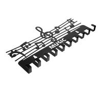 Healeved Key Holder and Umbrella Storage with Music Note Design Black Iron Wall Mount Simple and Delicate Style, Great Bearing Capacity, for Bedroom and Kitchen Hats, Keys