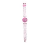 Healeved Kids Fashion Watch with Adjustable Soft Strap and Cartoon Design, Pink Creative Quartz Wrist Watch for Children, for School and Christmas