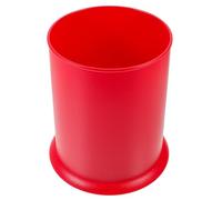 Healeved Kitchen Utensil Holder Bucket Red Plastic Kitchen Spoon Holder Stylish Practical Organizer for Chopsticks and Spoons Keeps Cooking Utensils Tidy
