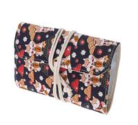 Healeved Knitting Needle Case with Adjustable Interior and Detachable Compartments, Multipurpose Pu Organizer for Storing Small Craft Tools at Home