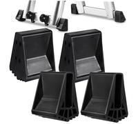 Healeved Ladder Feet Covers Multi-Functional Design Black 4pcs Plastic with Nonslip Texture and Easy Installation for Enhanced Safety and Stability on Multi-Purpose Ladders at Home or Work