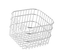 Healeved Large 304 Stainless Steel Square Mesh Fruit Basket, Multipurpose Kitchen Storage and Drain Basket for Vegetables, Countertop Food Organizer