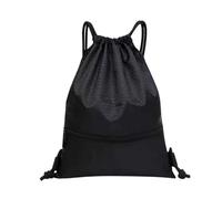 Healeved Large Capacity Waterproof Drawstring Sport Bag for Swimming and Gym Use, Foldable Wear-resistant Oxford Cloth with Zipper Pocket, Portable Fitness Pouch for Outdoor Activities