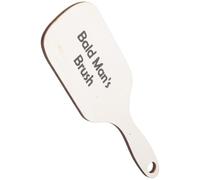 Healeved Large Wooden Hair Comb for Bald Men Prank with Wide Tooth Design, Stylish Beige Material that Relieves Head Fatigue and Prevents Scratching the Scalp, for Office and Comedy Acts